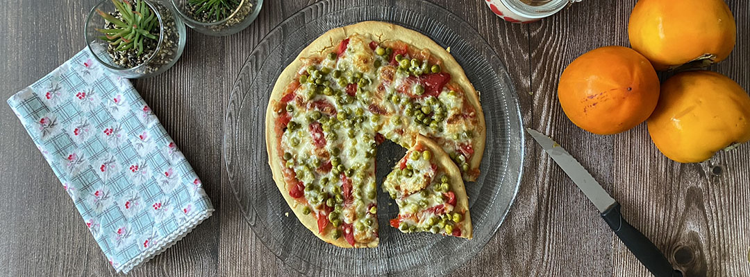 image of Base de pizza de garbanzo – Healthy Olga