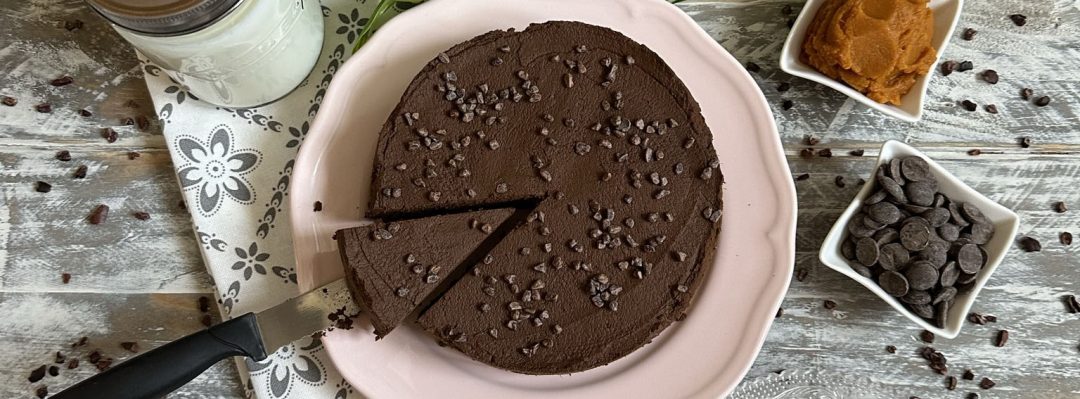 Portada tarta de chocolate con dos ingredientes
